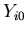 $Y_{i0}$