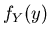 $f_Y(y)$