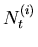 $N_t^{(i)}$