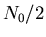 $N_0/2$