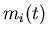 $m_i(t)$