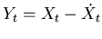 $Y_t = X_t - \dot{X}_t$